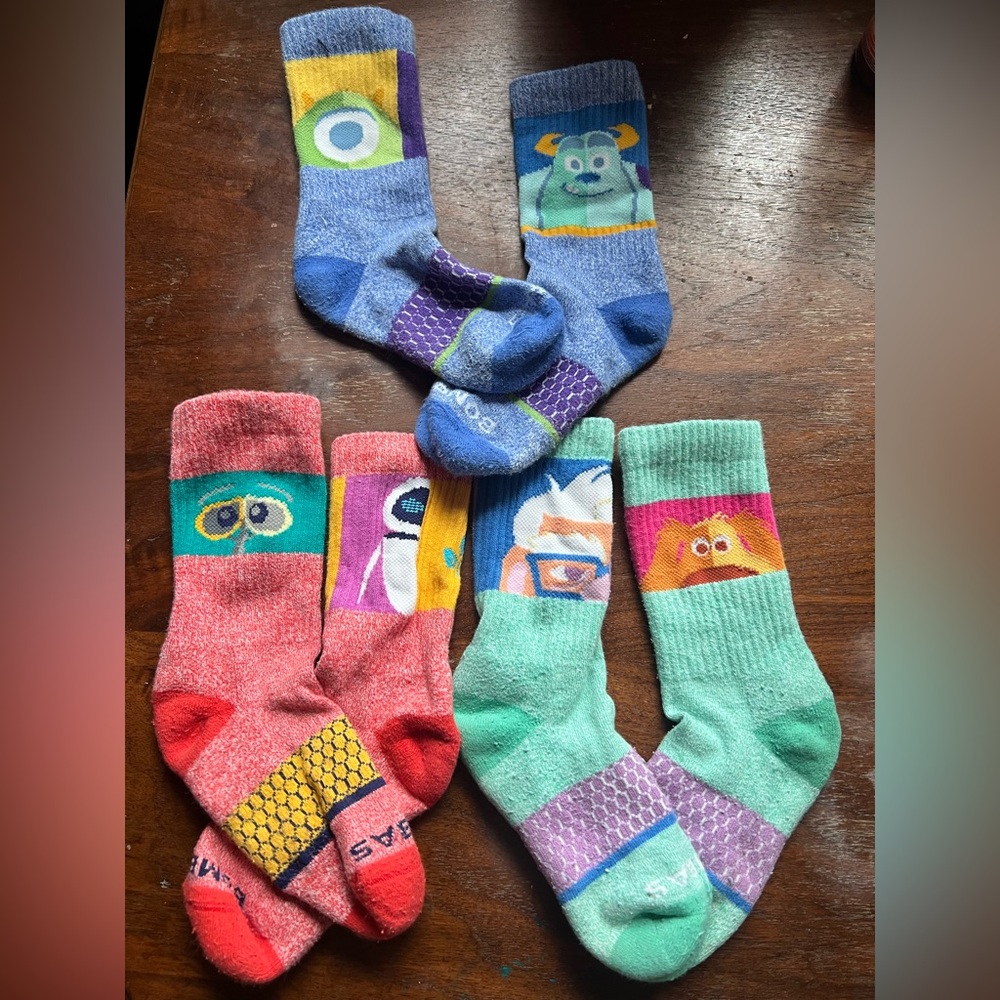 Bombas Character Socks - Teal, Purple, and Green